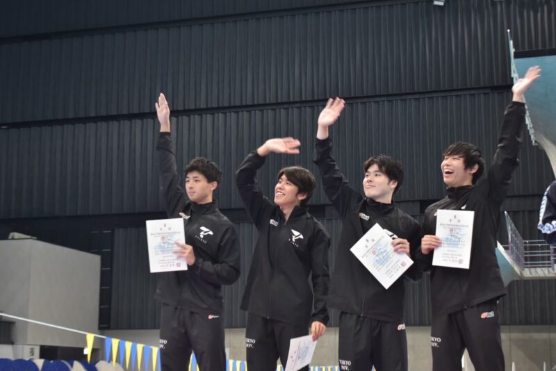 八王子キャンパス水泳部が「関東学生選手権水泳競技大会」で男子2部総合優勝、関東１部に昇格しました イメージ画像