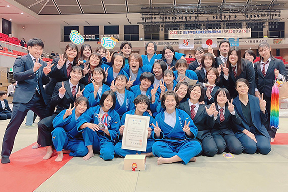 柔道部が2023年度全日本学生柔道体重別団体優勝大会に出場し、女子団体第3位になりました イメージ画像1