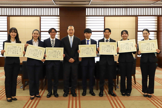 第3回帝京大学運動部アカデミックアウォード授与式を行いました イメージ画像