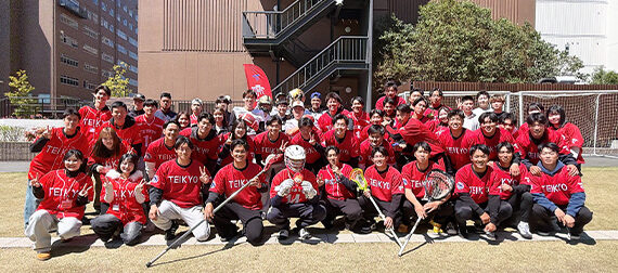 帝京スポーツサポーターの会が学内イベント「新歓スタンプラリー inもみの木広場」を実施しました イメージ画像1